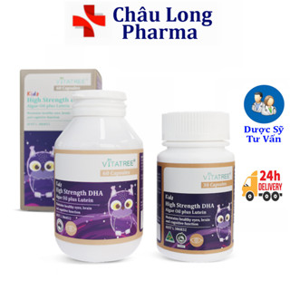 Viên DHA cho bé Vitatree Kids High Strength DHA Algae Oil plus Lutein 60 viên