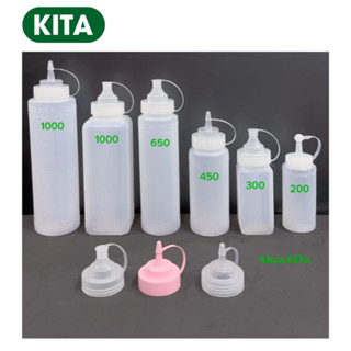 [ Hoả Tốc HCM]Chai Nhựa Đựng Sốt, Bình Nhựa Đựng Sốt/Mứt có vạch chia Nhiều Dung Tích-KiTa