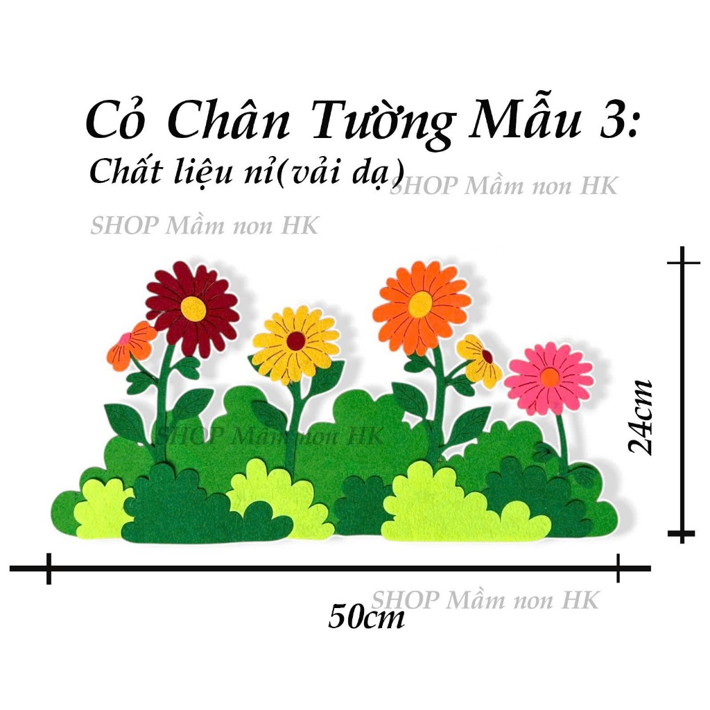 Hàng rào chân tường nỉ (1 cái dài 50cm)