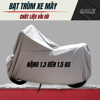 Áo Trùm Xe Máy , Bạt Phủ Xe Máy Cao Cấp Vải Dù 2 Mặt Che Nắng Che Mưa Xe Luôn Như MớI .