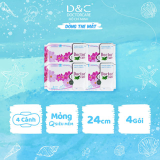 Combo 4 gói băng vệ sinh thảo dược siêu thấm hút D&C Doctor Care ban ngày