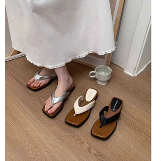 (S140) Dép lê nữ xỏ ngón đế cao 4 phân êm chân hàng Quảng Châu (Mã 1019)