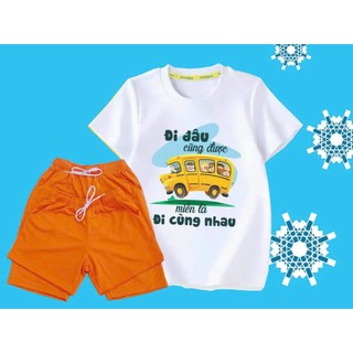Bộ đồ đi biển gia đinh,đội nhóm chất cotton mịn mát đủ size từ 5-90kg