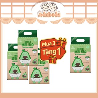 Khăn Giấy Khô BB NATURE COMBO 3 TẶNG 1  Đa Năng Sợi Tre Thân Thiện Với Làn Da Cho Bé