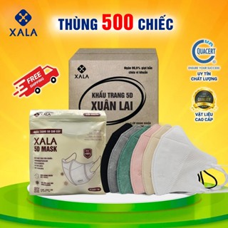 Khẩu trang 5D XALA MASK thùng 500 cái ngăn bụi, chống giọt bắn ngăn ngừa dịch bệnh