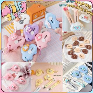 Dao và Bút Rọc Giấy Unboxing Mini Cute Pets hình gấu và thỏ dễ thương -Minkey