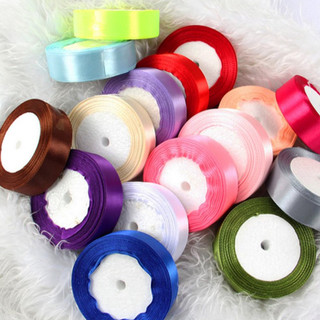 Ruy băng lụa gói hoa, gói quà, thắt nơ 2cm