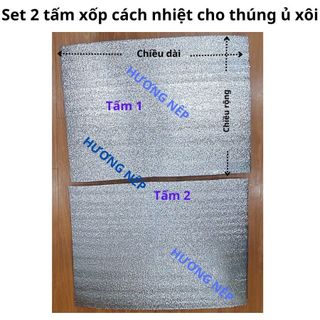  Sét 2 tấm xốp lót cách nhiệt cho thúng ủ xôi giúp xôi giữ nhiệt lâu hơn 