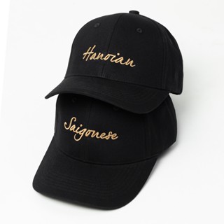 Mũ lưỡi trai, Nón lưỡi trai thêu SAIGONESE / HANOIAN vải Kaki Cotton cao cấp - SOUL OF A NATION