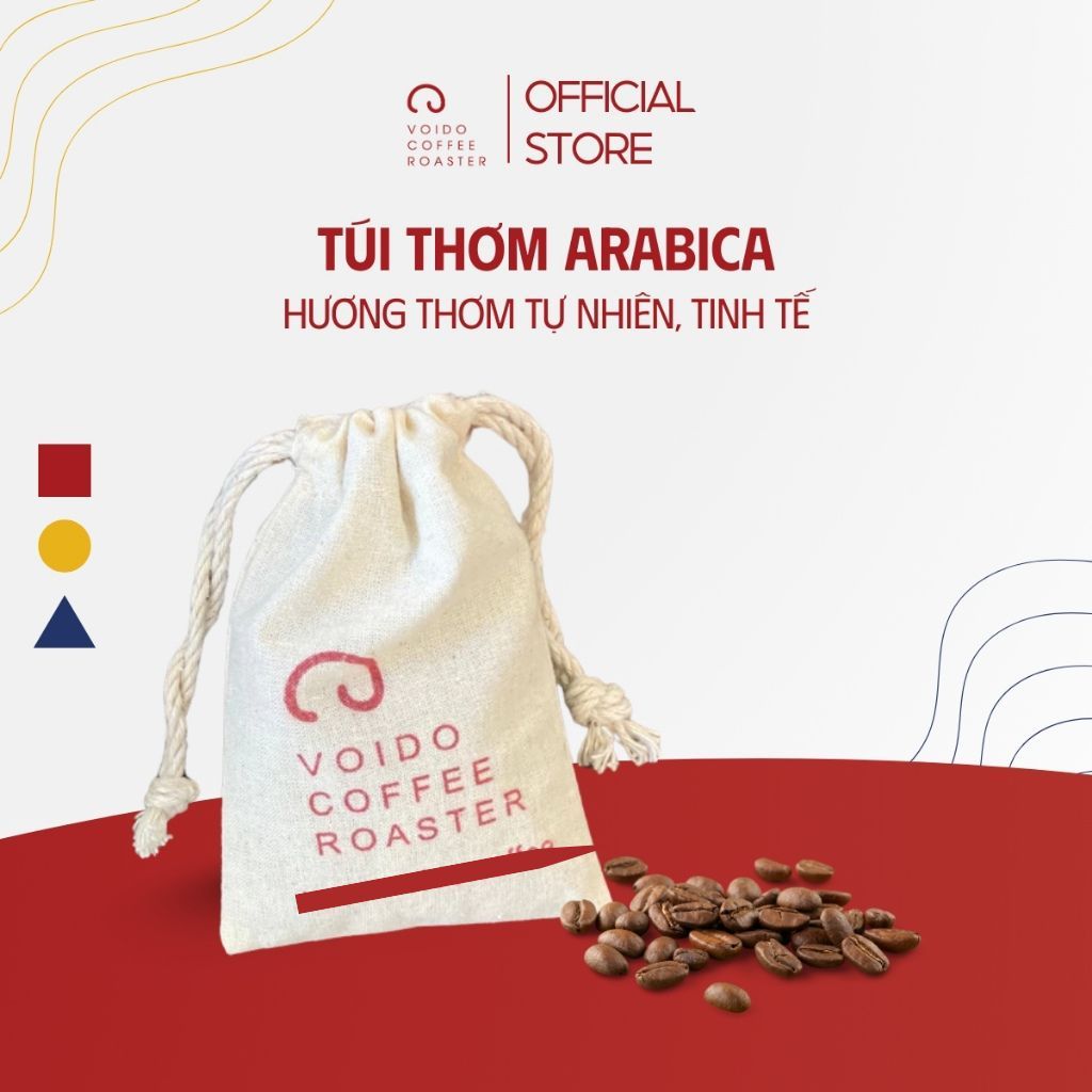 Túi Thơm hạt cà phê Arabica Voi Đỏ - Hương thơm tự nhiên, tinh tế từ cà phê Arabica