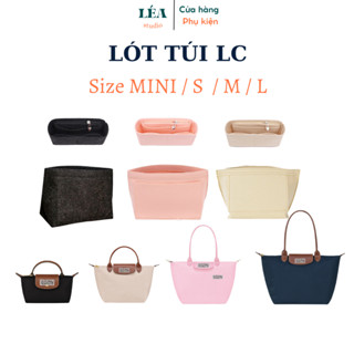 [LÉA GLASSES] Lót Túi tote LC size XS Mini S M L Đứng Form Chia Ngăn Tiện Lợi