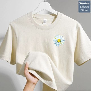 Áo thun nữ form vừa SUNTEE STFV190 phong cách basic in hình 090 vải cotton 250GSM cao cấp thoáng mát