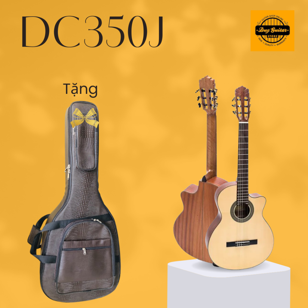 Đàn guitar classic dáng khuyết DC350J gỗ hồng đào chất lượng cao full solid Duy Guitar Store