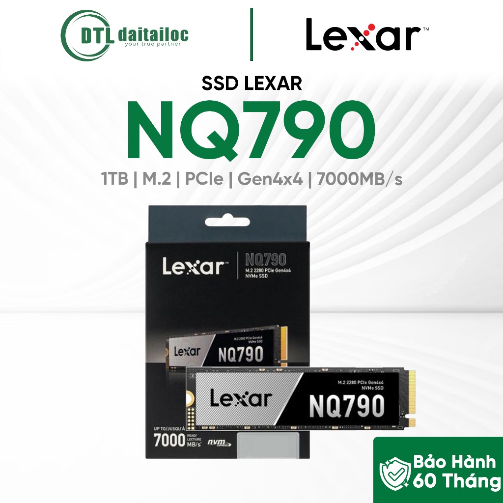 Ổ Cứng SSD Lexar NQ790 500GB M.2 NVME 2280 (LNQ790X500G-RNNNG) | Chính Hãng | Bảo Hành 60 Tháng