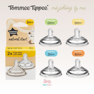 Núm Ty Silicon Tommee Tippee Natural Start Siêu Mềm Tự Nhiên