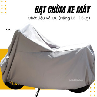 ( LOẠI DÀY NẶNG 1,3 đến 1.5 KG ) Áo Trùm Xe Máy Vải Dù Dày 2 Mặt Che Nắng Mưa Chống Nước Phù Hợp Mọi Loại Xe