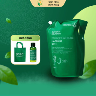  Dầu Gội Thảo Dược Hà Thủ Ô 2in1 Cỏ Cây Hoa Lá 2000gr - Giảm Gãy Rụng Dưỡng Tóc Chắc Khỏe - Túi ReFill 