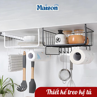 Khay Lưới Sắt Để Đồ Dưới Bàn Học, Kệ Khung Gài Tủ Bếp Siêu Gọn Gàng - Ngăn Kéo Size 33x23cm MAISON
