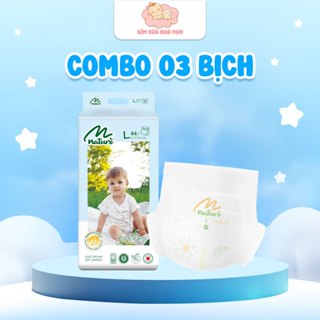   COMBO 3 BỊCH  Tã Bỉm Momo Nature Chính Hãng Mẫu Mới Bỉm Quần Dán Đủ Size Mềm Mại Cho Làn Da Bé 