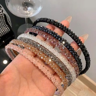 Băng đô pha lê đính hạt lấp lánh cao cấp | Phụ kiện tóc nữ sang trọng N'Lee House