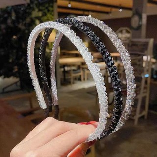 Băng đô pha lê đính hạt lấp lánh cao cấp | Phụ kiện tóc nữ sang trọng N'Lee House