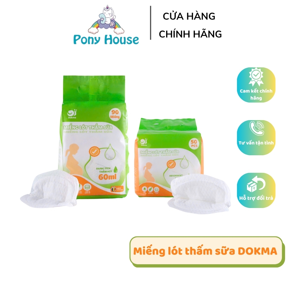 Miếng Lót Thấm Sữa Dokma Thấm Hút Chống Tràn Tiện Lợi Cho Mẹ Sau Sinh