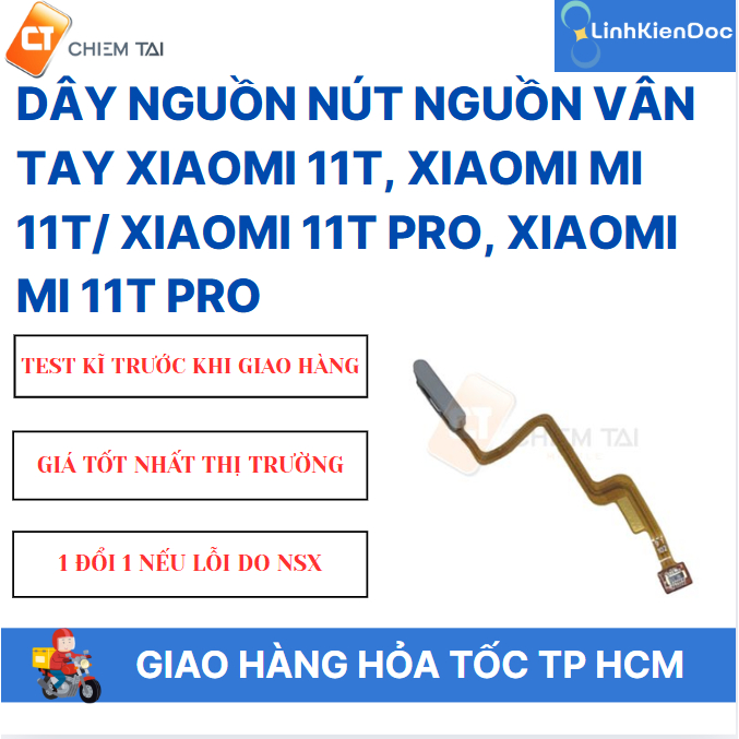 Dây nguồn nút nguồn vân tay Xiaomi 11T, Xiaomi Mi 11T/ Xiaomi 11t Pro, Xiaomi Mi 11t Pro