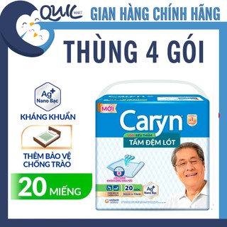  SỈ THÙNG 4 GÓI  8 GÓI Tấm đệm lót Caryn 14 miếng  20 miếng Tấm lót người lớn 