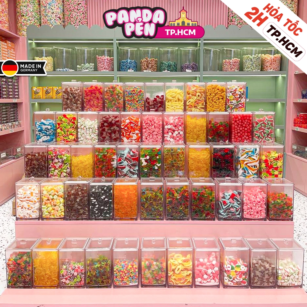 50g Kẹo dẻo Đức - [ ĐẶT TỪ 300GR - Khách TỰ MIX Kẹo ], [ Mỗi phân loại = 50GR ], Kẹo dẻo ăn vặt Panda Pẻn