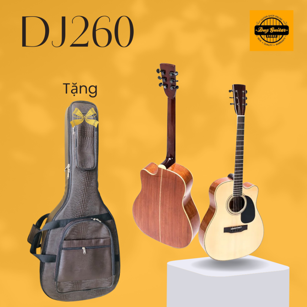 Đàn guitar Acoustic DJ260 có EQ MET B12 full gỗ thịt chất âm tốt Duy Guitar Store
