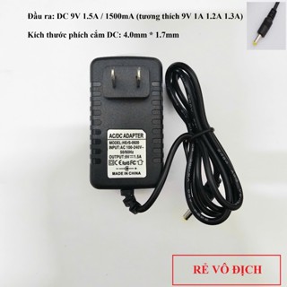  Nguồn Adapter 9V - 1.5A Jack 4.0mm x 1.7mm | Nguồn Điện Ổn Định Cho Thiết Bị 
