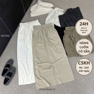  Quần suông vải lụa lưng chun #673942 
