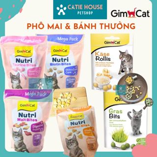 [Hỏa tốc] Viên phô mai Gimcat Tăng Nọng, Dưỡng Lông, Cỏ Mèo Giảm Búi Lông Cho Mèo 50 viên,100 viên