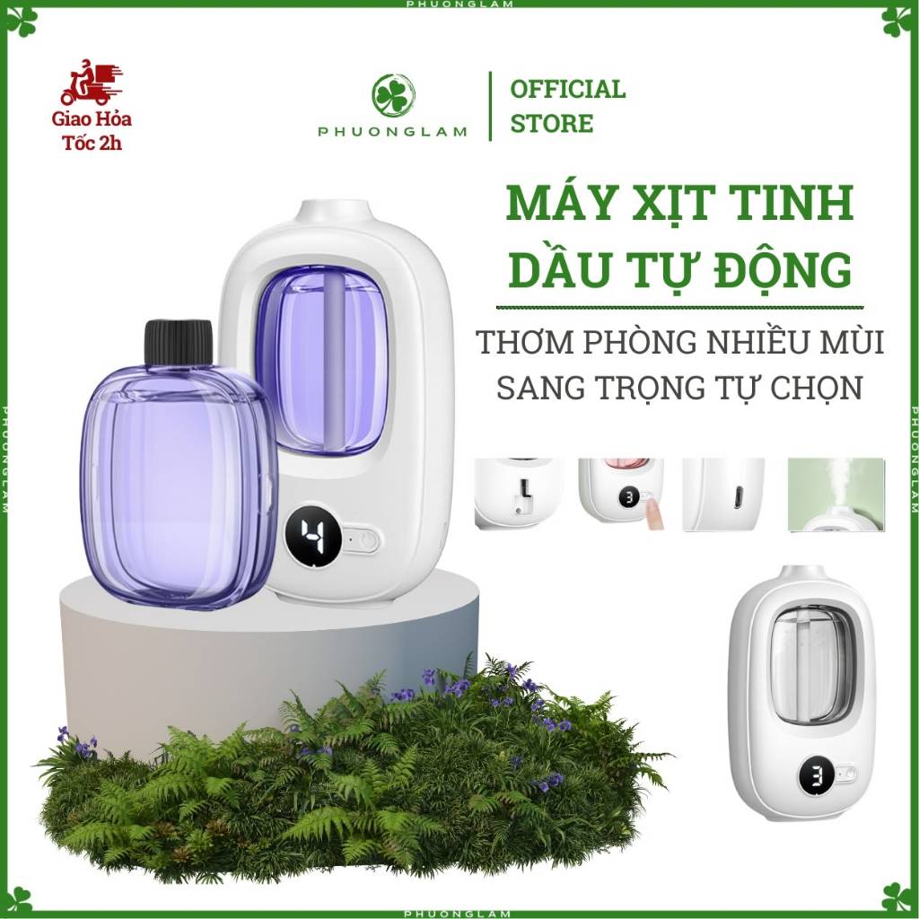 Máy xông tinh dầu tự động thơm phòng nhanh sang trọng