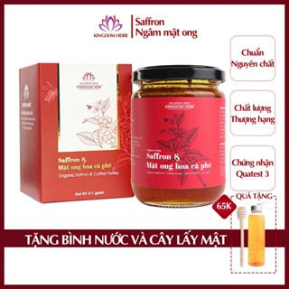  Saffron ngâm mật ong Kingdom Herb thượng hạng chính hãng nhụy hoa nghệ tây mật ong hộp 311g 