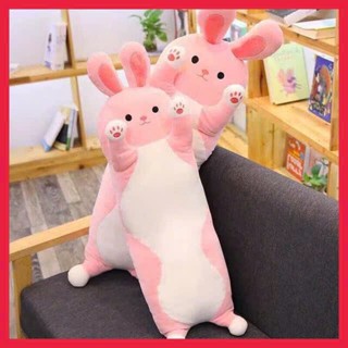  Gấu Bông Gối Ôm Dài Thỏ Hồng đứng ANVIHOME Gấu Bông Ôm Khủng long Ngựa pony Mèo cào Lotso đứng mặt cười dễ thương 