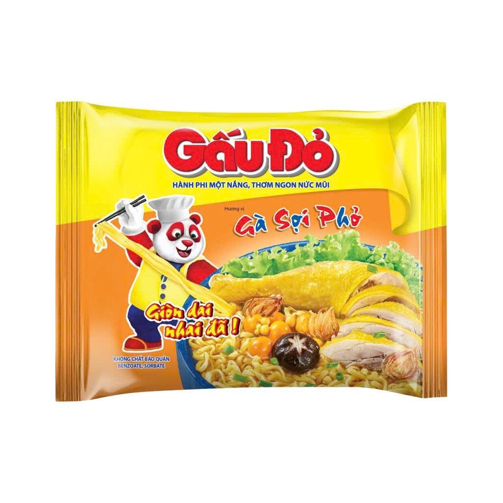 Mì gà sợi phở Gấu Đỏ gói 63g
