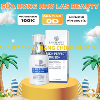 Sữa dưỡng Rong Nho Nhật Bản Las Beauty truyền trắng dưỡng da căng bóng Skin Perfect Emulsion 50ml