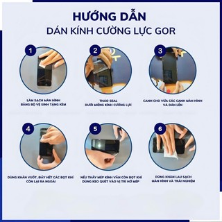 Cường lực Gor Redmi Note 13 Pro / 12 Pro / Note 9s / Note 8 /  7 / Note 10 / Note 11 / 12 / 13 / 14 trong suốt bóng mượt