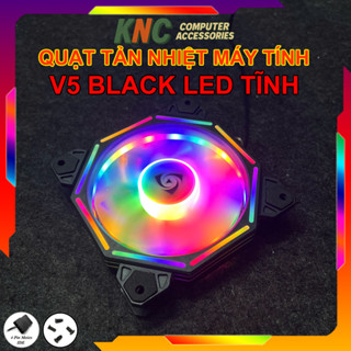 Quạt Tản Nhiệt V5 Fan Led RGB 12cm Sáng Tĩnh Chuẩn Cắm 4Pin Molex Không Cần Hub