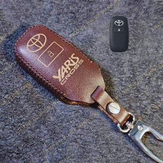  Bao da bọc chìa khóa Toyota Veloz Yaris cross Raize Avanza Wigo da bò thật bảo hành 2 năm 