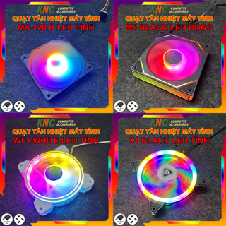[Không cần Hub] Quạt Tản Nhiệt Led RGB, Fan Led Kích Thước 12cm, Cắm Trực Tiếp Chân Molex 4Pin
