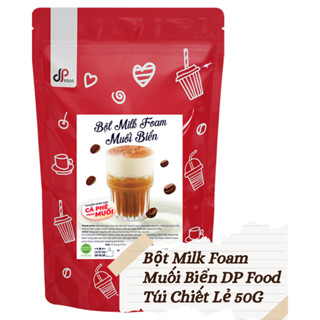 Bột Milk Foam Muối Biển- Làm Cà Phê Muối - Túi Tách Lẻ 50G - Tiện Lợi, Dễ Làm, Nhanh Chóng, Tiết Kiệm
