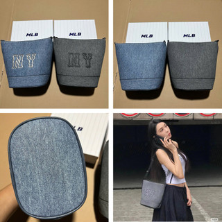 Túi Tote Canvas Xô MLB NY Basic New York Yankees Tote Bag Full Tag Code