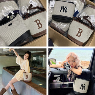 Túi Tote Canvas Xô MLB NY Basic New York Yankees Tote Bag Full Tag Code