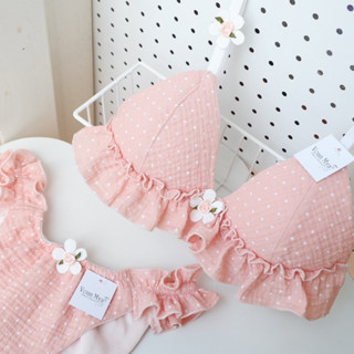 Đồ lót Tiny Bie Voan Mya vải muslin, áo mút mỏng không gọng, chọn áo lẻ quần lẻ theo size