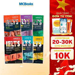 Sách - Combo Ielts Mike's (Writing, Reading, Speaking, Listening) - Học Kèm App Online