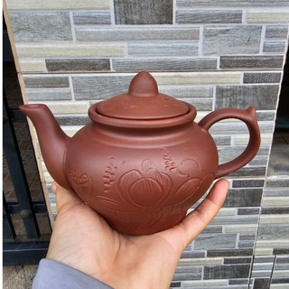 (ấm lẻ) Ấm trà đất nung Bát Tràng Màu Đen