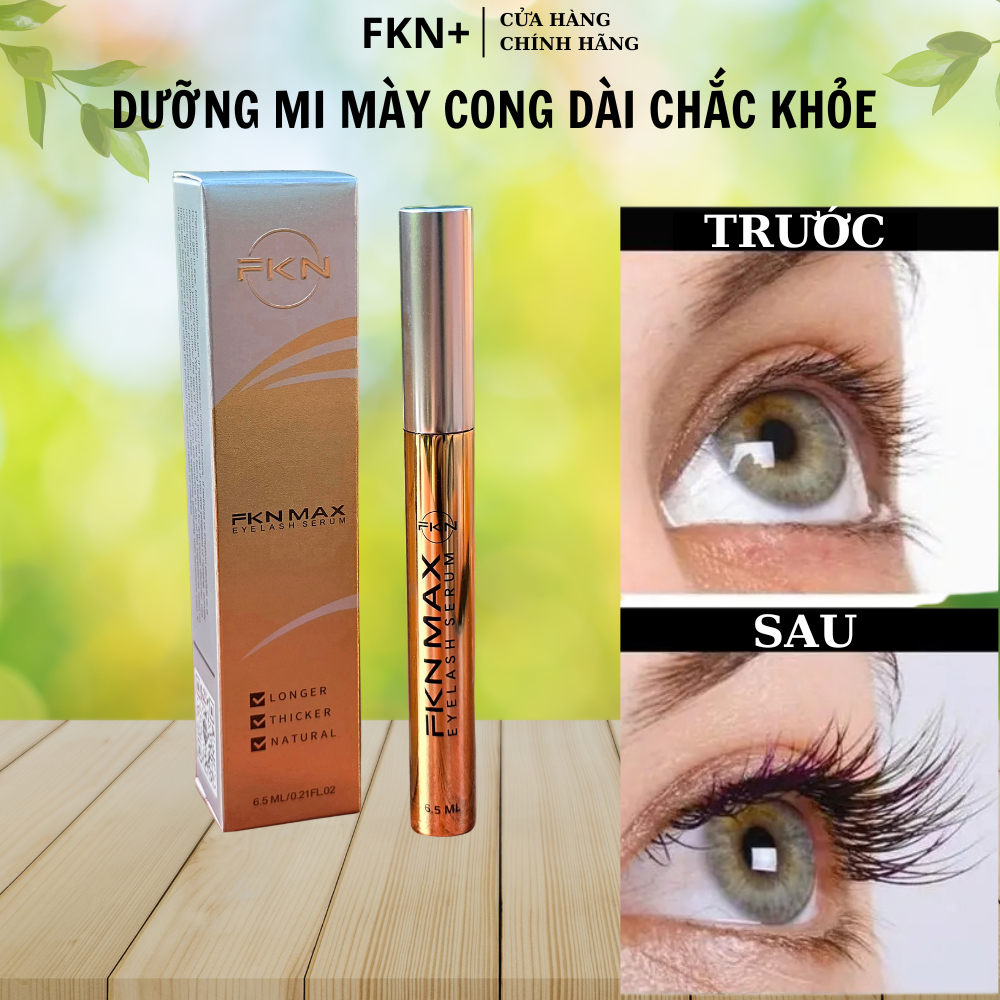 Dưỡng mi FKN MAX chính hãng giúp dưỡng dài cong mi sau 1 liệu trình