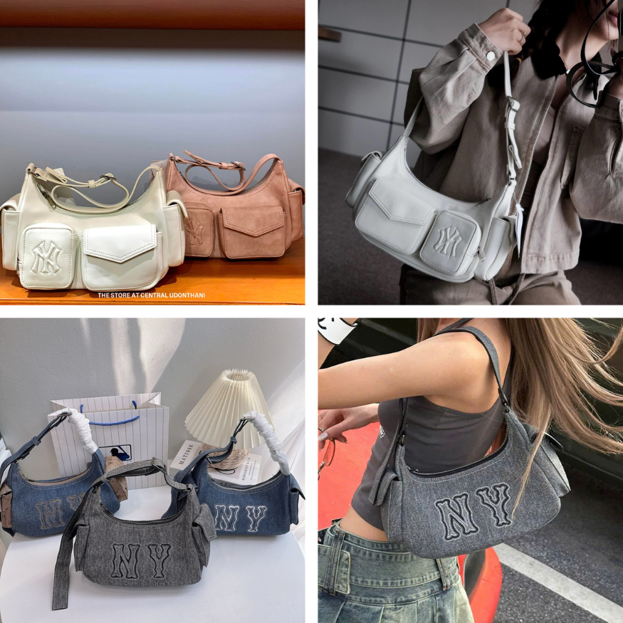 Túi Pocket MLB ,Túi Đeo Vai Nữ MLB Multi Pocket Cargo Bag New York Yankees MLB NY Full Tag Code